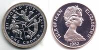 Isle of Man 1 Crown Fussball WM 1982 in Spanien - 3 Spielszenen -