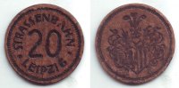 Deutschland - Leipzig 20 Pfennig Straßenbahn-Notgeld Leipzig -