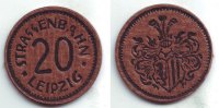 Deutschland - Leipzig 20 Pfennig Straßenbahn-Notgeld Leipzig -