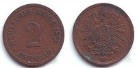 Kaiserreich 2 Pfennig 2 Pfennig - kleiner Adler -