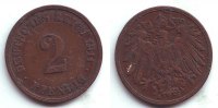 Kaiserreich 2 Pfennig 2 Pfennig - großer Adler -