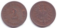 Kaiserreich 2 Pfennig 2 Pfennig - kleiner Adler -