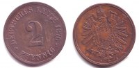 Kaiserreich 2 Pfennig 2 Pfennig - kleiner Adler -