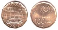Argentinien 100 Pesos Fußball WM 1978 in Argentinien - Stadion -