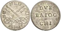 Kirchenstaat-Vatikan 2 Baiocchi Papst Bendedict XIV. (1740-1758) -