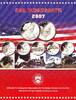 5 Quarters - 25 Cents 2007 USA Jahressatz State Quarters USA 2007 ohne Silber Eagle prägefrisch im Schmuckfolder