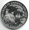 Cook-Inseln 50 Dollar 500 Jahre Amerika - Pater Jacques Marquette - Indianer -