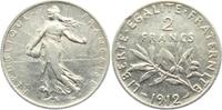 Frankreich 2 Francs Säerin vor aufgehender Sonne - Olivenzweig -