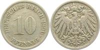 Kaiserreich 1899 F 10 Pfennig - großer Adler VF