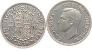 Großbritannien 1/2 Crown George VI. (1936 - 1952) -
