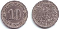 Kaiserreich 10 Pfennig 10 Pfennig - großer Adler -