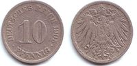 Kaiserreich 10 Pfennig 10 Pfennig - großer Adler -