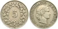Schweiz 5 Rappen Kopf der Helvetia -