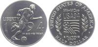 USA 1/2 Dollar Fußball Weltmeisterschaft 1994 in USA - verschweißt - in Box mit Zertifikat -