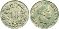 Schweiz 10 Rappen Kopf der Helvetia -
