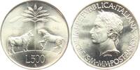 Italien 500 Lire Todestag von Vergil - Pferd - Kuh - in Box mit Zertifikat und Umkarton -