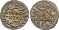 Fulda Bistum 1 Pfennig Amadeus von Busek (1737-1756) -