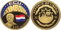 Liberia 10 Dollar Luxemburg - Flagge - Jean-Antoine Zinnens - Nationalhymne - Ons Heemecht -