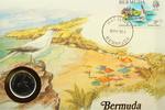 Bermuda 25 Cents auf Numisbrief Numisbrief Bermuda - Vogel - Paradiesvogel - Tiere -