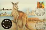 Australien 1 Dollar auf Numisbrief Numisbrief Australien - Känguruh - Tiere -