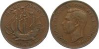 Großbritannien 1/2 Penny Segelschiff - Schiffe - Seefahrt -