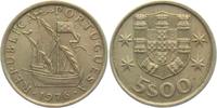 Portugal 5 Escudos Segelschiff - Schiffe - Seefahrt -
