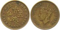 Hong Kong 5 Cents George VI. (1936 - 1952) -