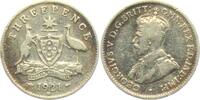 Australien 3 Pence George V. (1910 - 1936)- Känguruh und Emu -
