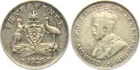 Australien 3 Pence George V. (1910 - 1936)- Känguruh und Emu -