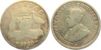 Australien 6 Pence George V. (1910 - 1936)- Känguruh und Emu -