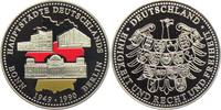 Deutschland - BRD Silbermedaille 60 Jahre Deutschland - Hauptstädte Bonn und Berlin 1949 - 1990 -