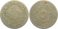 Ägypten 5/10 Qirsh Abdul Hamid II. -