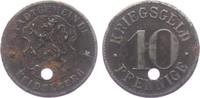 Heidelberg 10 Pfennig Notgeld der Stadtgemeinde Heidelberg - 10 Pfennig unten gelocht -