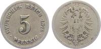 Kaiserreich 5 Pfennig 5 Pfennig - kleiner Adler -