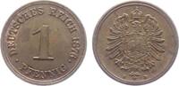 Kaiserreich 1 Pfennig in Slab 1 Pfennig - kleiner Adler -