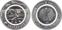 Deutschland - BRD 5 Euro Gemäßigte Zone - mit grünem Polymerring -