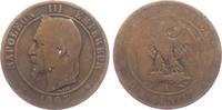 Frankreich 10 Centimes Napoleon III. (1852 - 1870) -