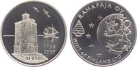 Finnland Medaille Insel Utö - Leuchtturm - Segelschiff -
