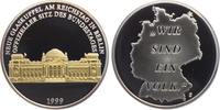 Berlin Medaille Reichstag mit Glaskuppel - Sitz des Bundestages -
