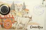 Costa Rica 5 Colones 5 Colones auf Numisbrief Costa Rica - Eselskarren - Papagei -