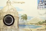 Nicaragua 50 Centavos 50 Centavos auf Numisbrief Nicaragua - Leon - Kathedrale -