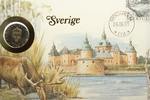 Schweden 1 Krone 1 Krone auf Numisbrief Schweden - Elch - Schloss Gripsholm -