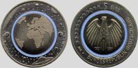 Deutschland 5 Euro Blauer Plante mit Poymerring -