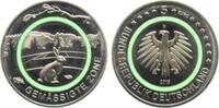 Deutschland - BRD 5 Euro Gemäßgite Zone - mit grünem Polymerring - Hase - Prägebuchstabe G -