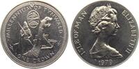 Isle of Man 25 Pence / 1 Crown Millenium of Tynwald - Wikingerschiff - Schiffe -