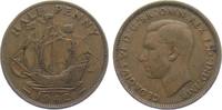 Großbritannien 1/2 Penny George VI. (1936 - 1952) - Segelschiff -