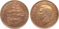 Südafrika 1 Penny George VI. (1936 - 1952) - Segelschiff -