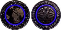Deutschland - BRD 5 Euro blauer Planet Erde - mit blauem Polymerring -