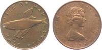 Isle of Man 1/2 Penny Hering - Fische - Meerestiere -