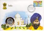 Indien Numisbrief Numibrief mit FAO-Münze - Fischfang -